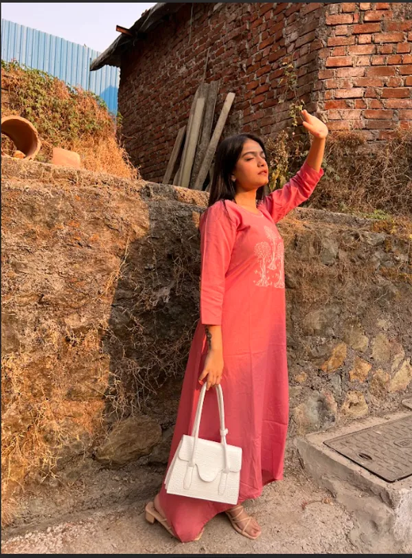 Coral_Cotton_Flex_Coral_Asymmetrical_Wish_Tree_Dress_For_Women