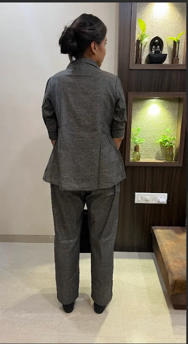 Brown_Cotton_Flex_Pant_Suit_Co-ord_Set_For_Women