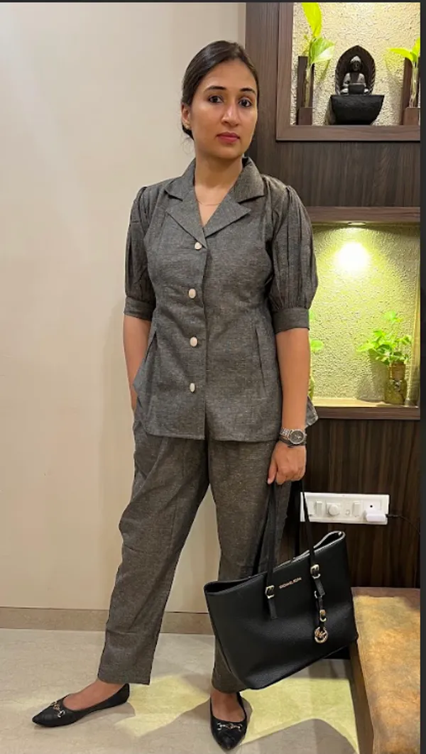Brown_Cotton_Flex_Pant_Suit_Co-ord_Set_For_Women