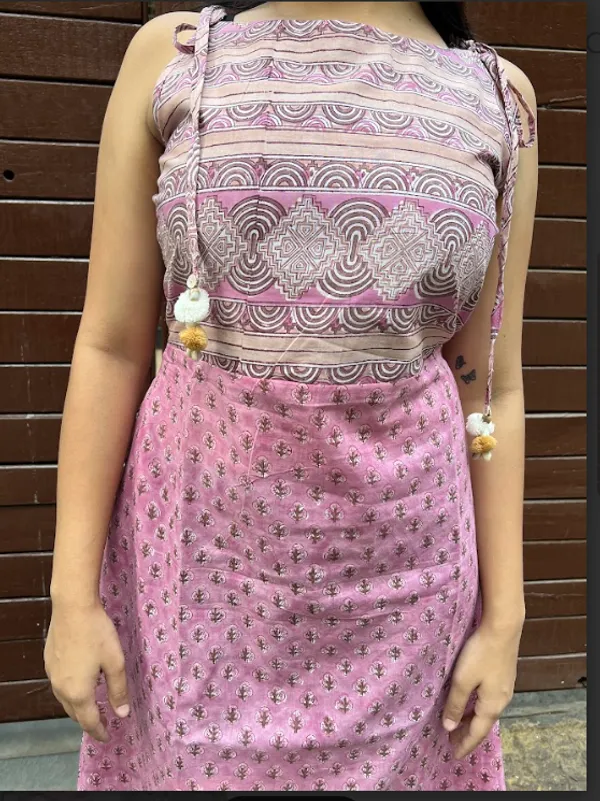Pink_Mull_Singlet_Asymmetrical_Dress_For_Women