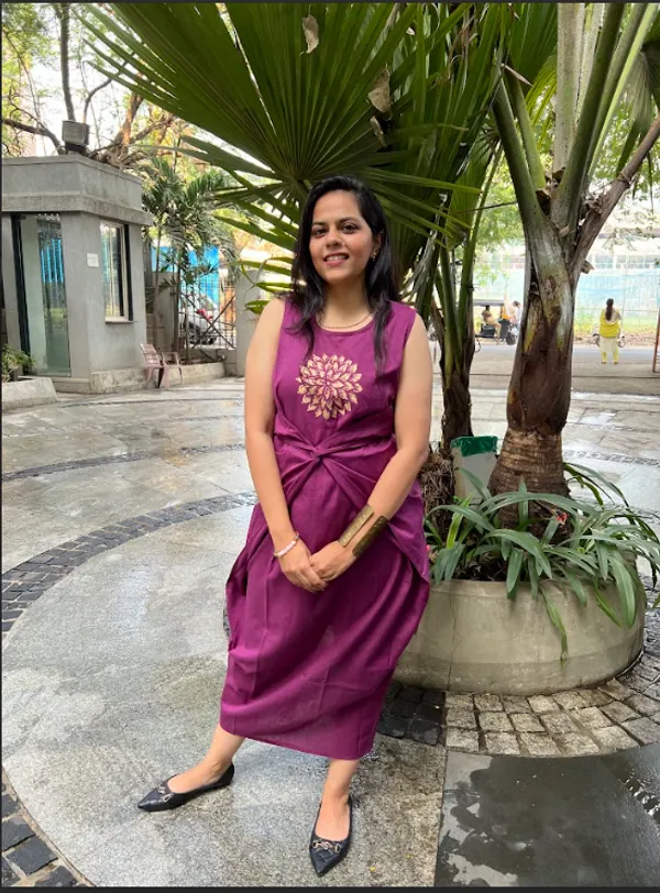 Wine_Cotton_Flex_Overlap_Dress_For_Women