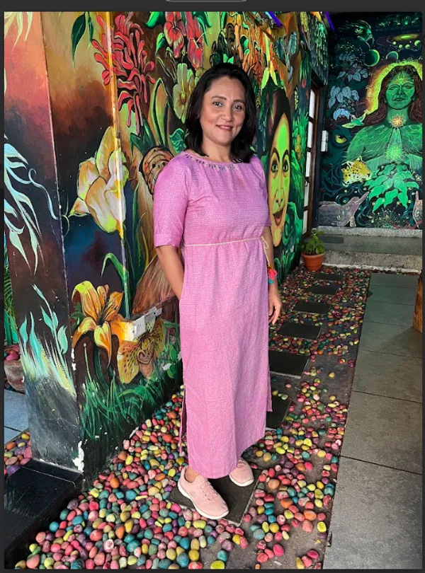 Pink_Handloom_Cotton_Dobby_Tassel_Dress_For_Women