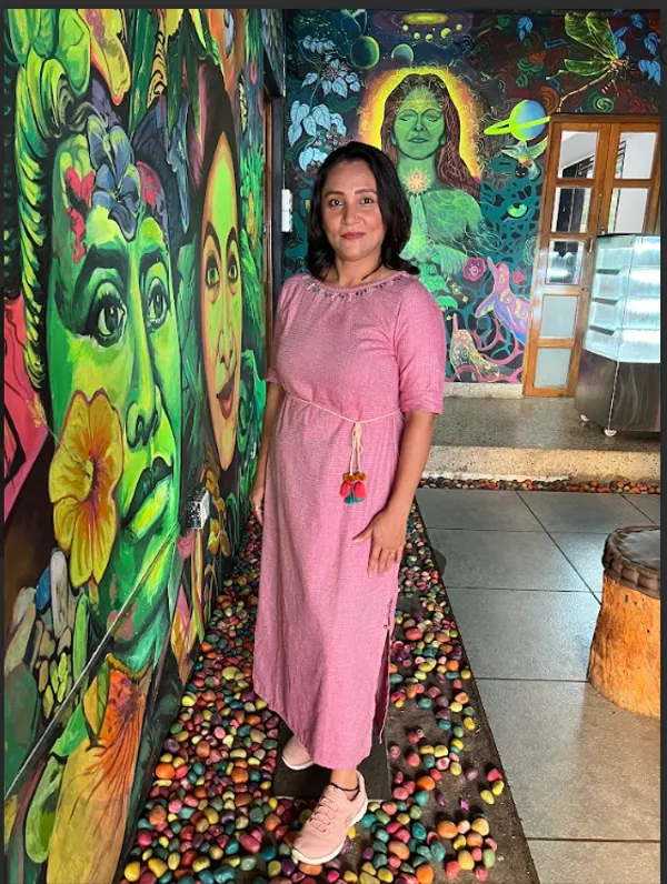 Pink_Handloom_Cotton_Dobby_Tassel_Dress_For_Women