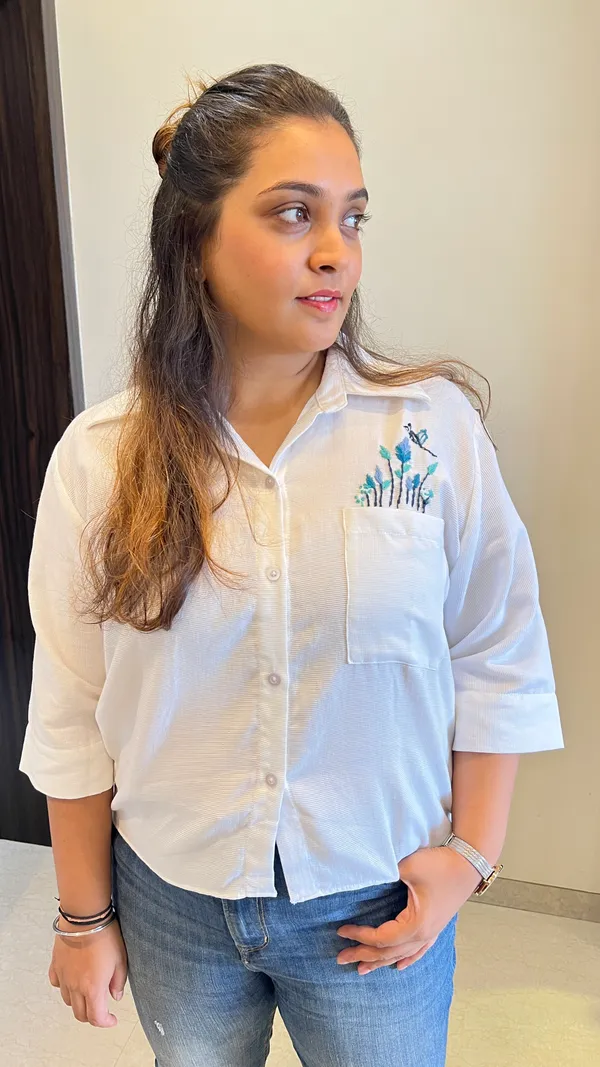 White_Egyptian_Cotton_Crop_Shirt_For_Women