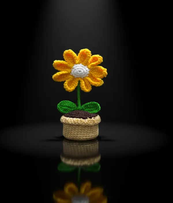 Yellow_Woolen_Handmade_Premium_Quality_Crochet_Daisy_Flower_Pot