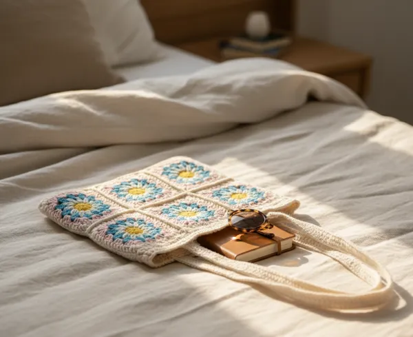 White_Woolen_Handmade_Premium_Quality_Crochet_Shoulder_Bag