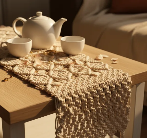 Beige_Handmade_Premium_Quality_Macrame_Table_Runner