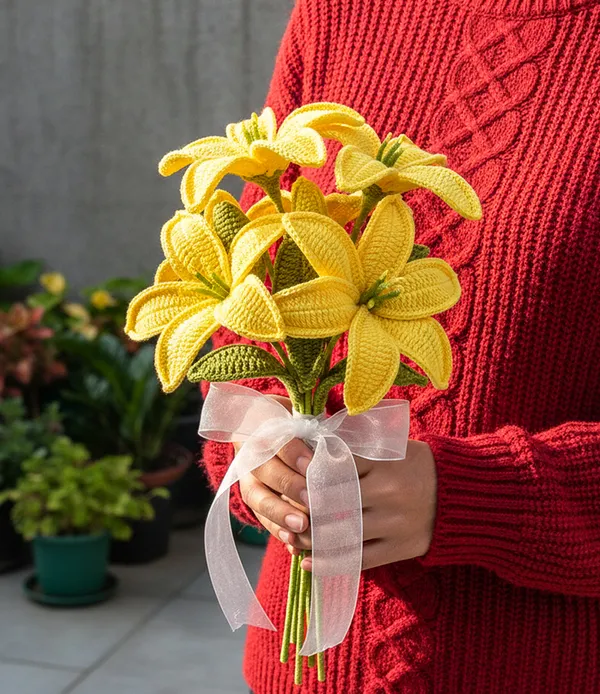 Yellow_Crochet_Lily_Flower