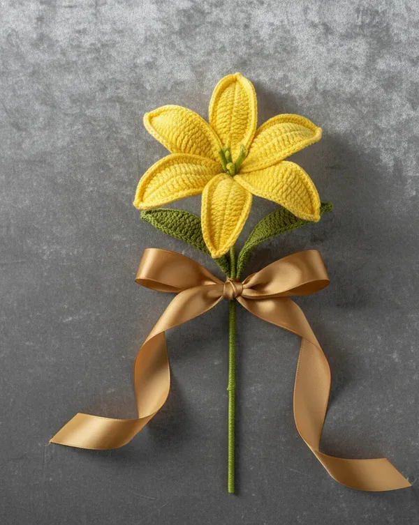 Yellow_Crochet_Lily_Flower