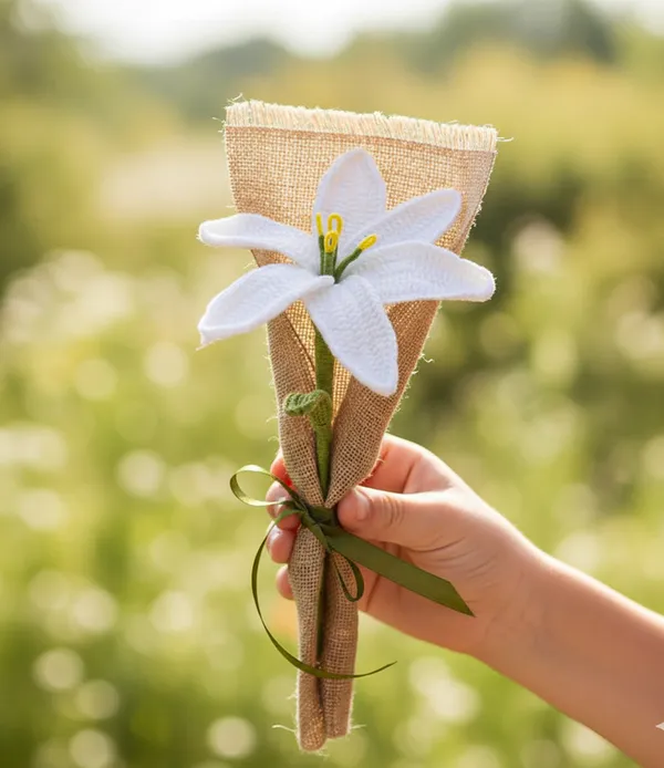 White_Crochet_Lily_Flower