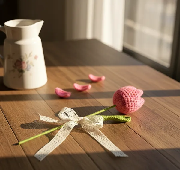 Pink_Crochet_Tulip_Flower