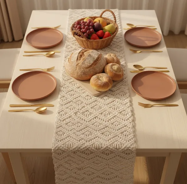 Beige_Handmade_Premium_Quality_Macrame_Table_Runner
