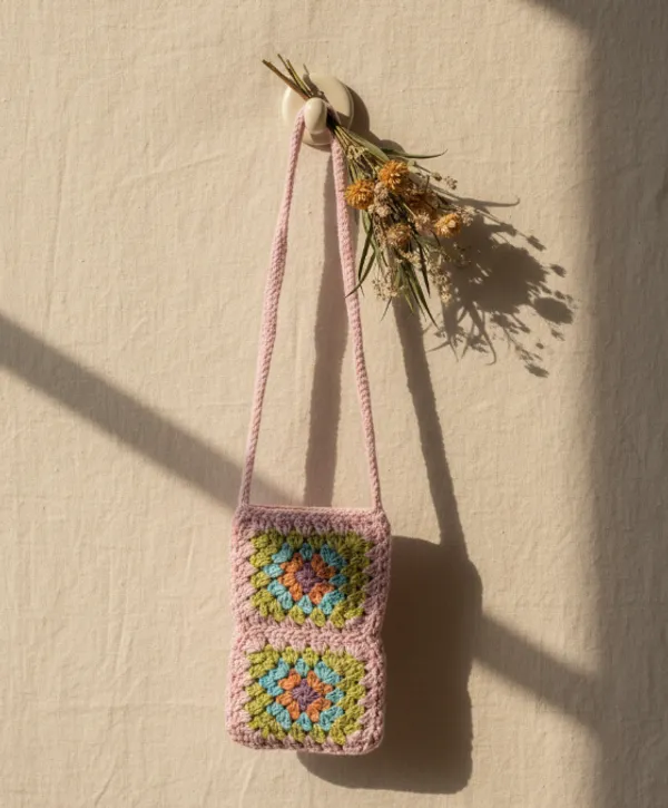 Pink_Woolen_Handmade_Premium_Quality_Crochet_Sling_Bag