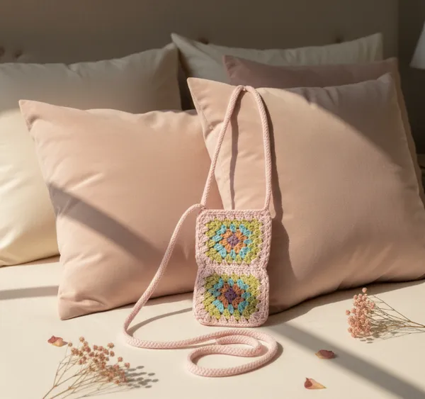 Pink_Woolen_Handmade_Premium_Quality_Crochet_Sling_Bag