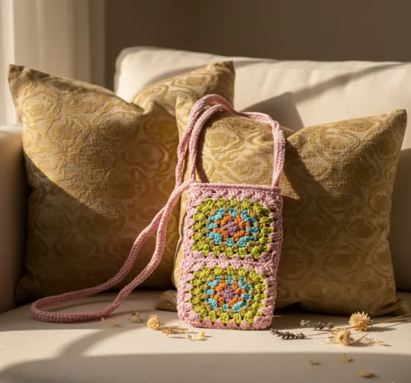 Pink_Woolen_Handmade_Premium_Quality_Crochet_Sling_Bag