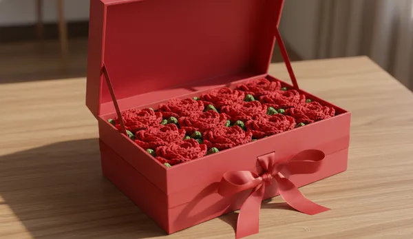 Red_Crochet_Flower_Hamper_Box-_LIMITED_EDITION