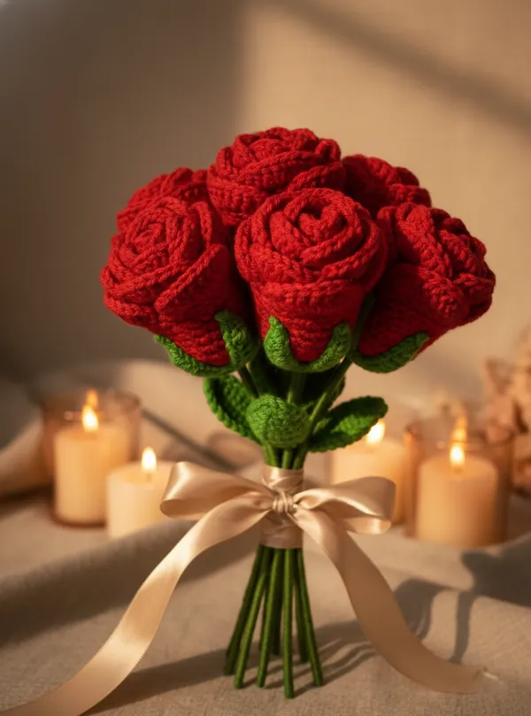 Valentine's_Crochet_Red_Rose__Set_of_4