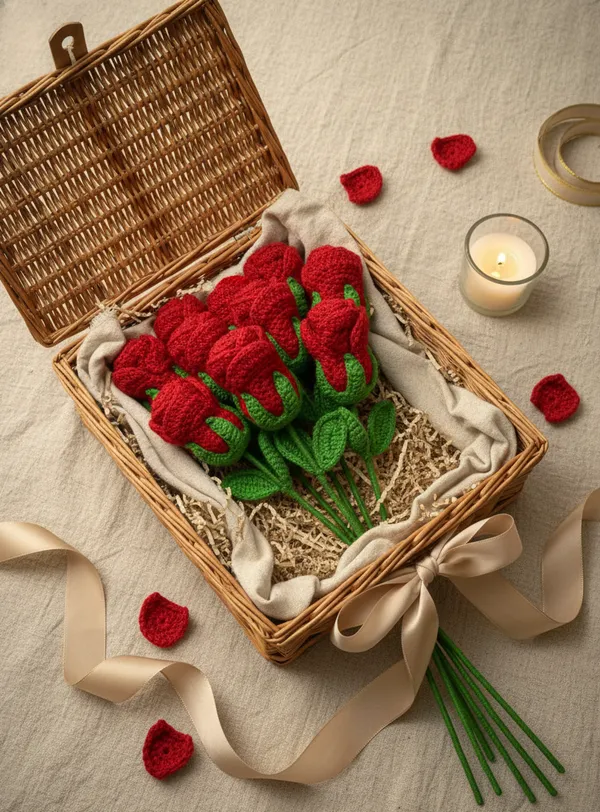 Valentine's_Crochet_Red_Rose__Set_of_4