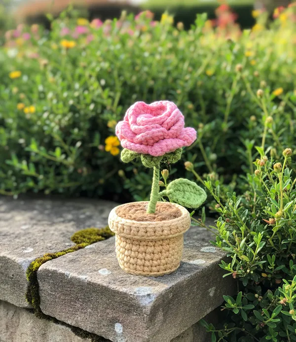 Pink_Handmade_Premium_Quality_Crochet_Rose_Flower_Pot