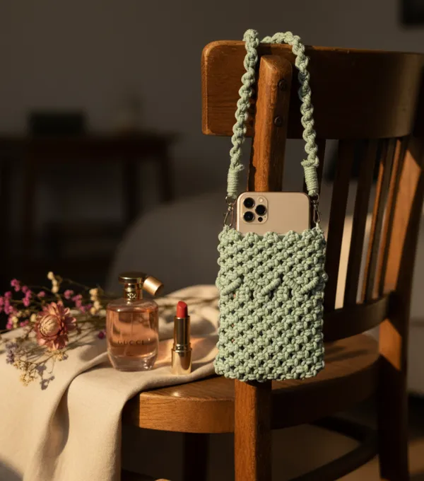 Teal_Woolen_Handmade_Premium_Quality_Mobile_Sling_Bag