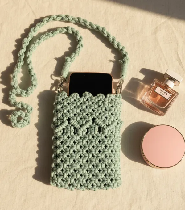 Teal_Woolen_Handmade_Premium_Quality_Mobile_Sling_Bag