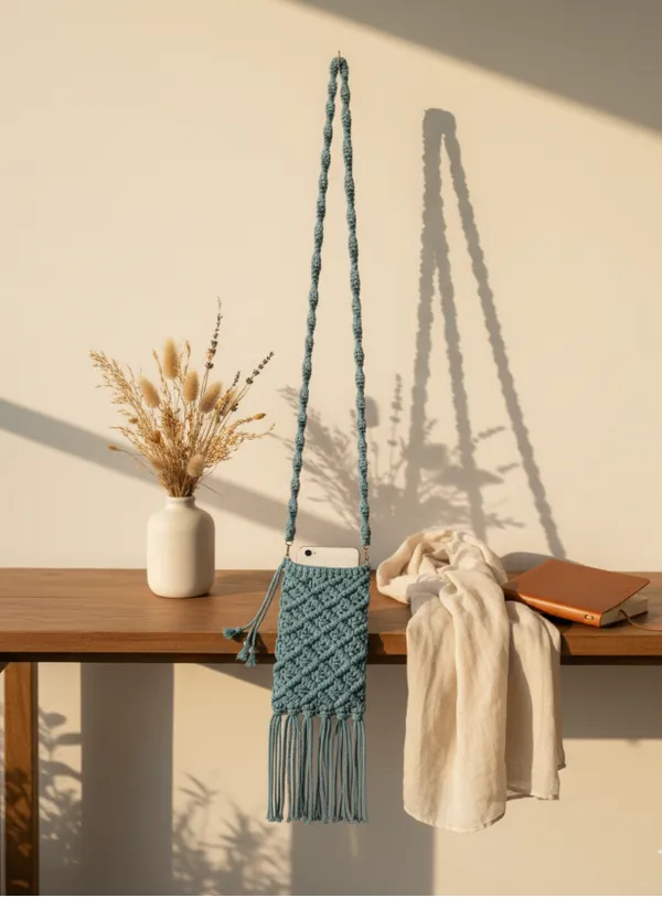 Blue_Woolen_Handmade_Premium_Quality_Mobile_Sling_Bag