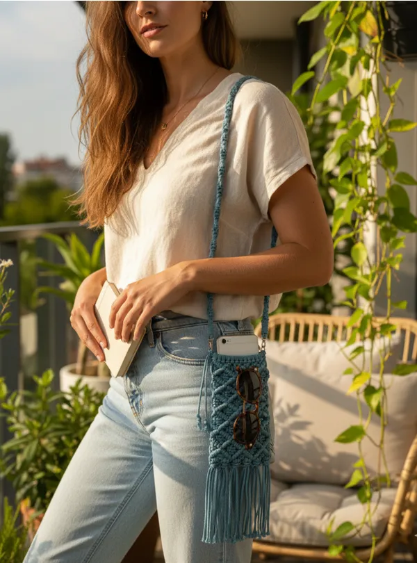 Blue_Woolen_Handmade_Premium_Quality_Mobile_Sling_Bag