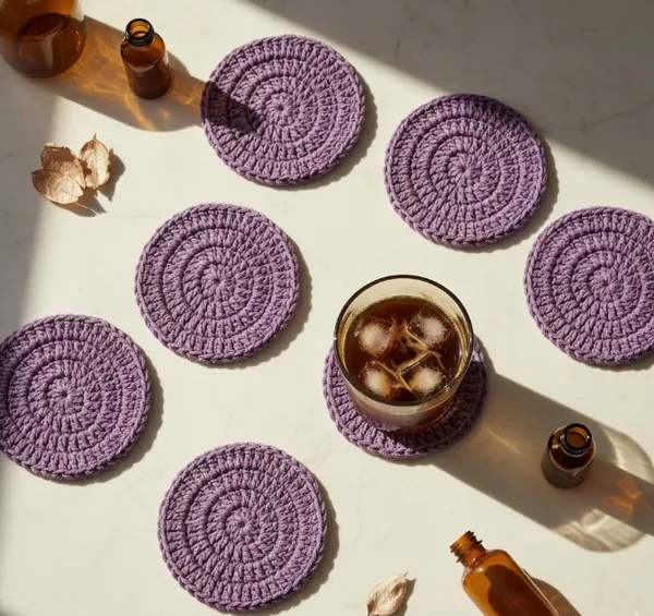 Purple_Woolen_Handmade_Premium_Quality_Crochet_Coasters