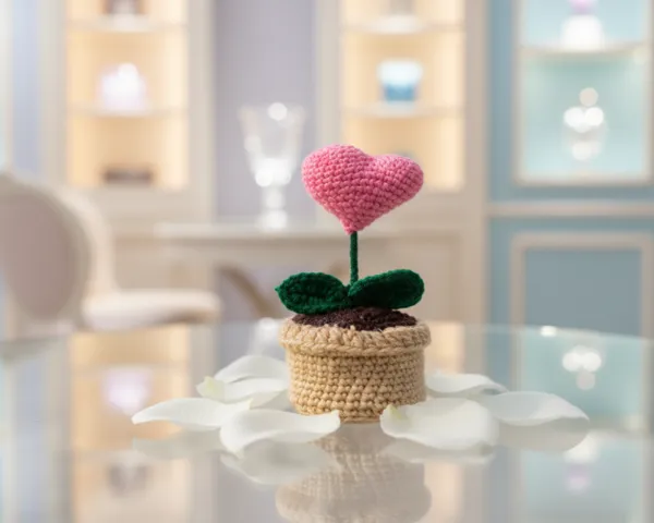 Pink_Woolen_Handmade_Premium_Quality_Crochet_Heart_Pot