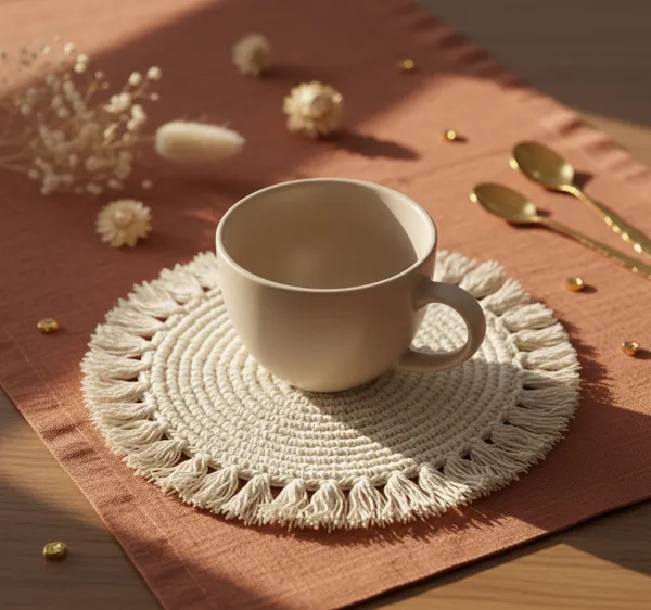 White_Woolen_Handmade_Premium_Quality_Crochet_Coasters