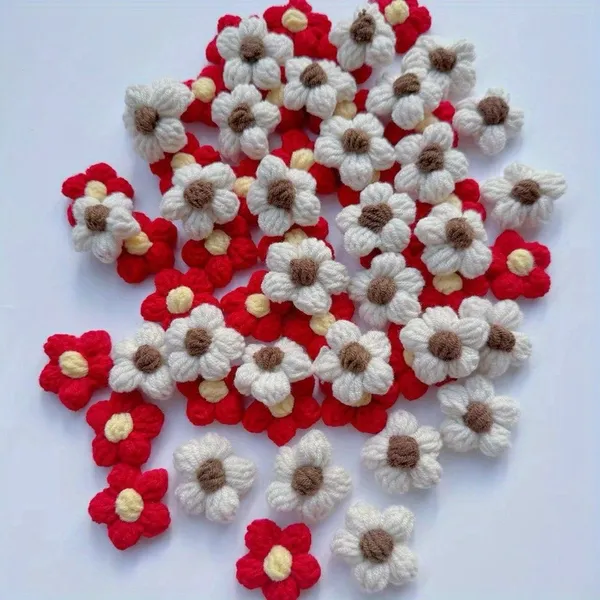 Multicolor_Woolen_Handmade_Premium_Quality_Crochet_3D_Flowers