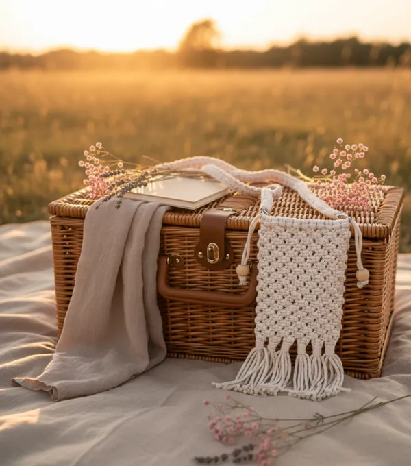 White_Woolen_Handmade_Premium_Quality_Mobile_Sling_Bag
