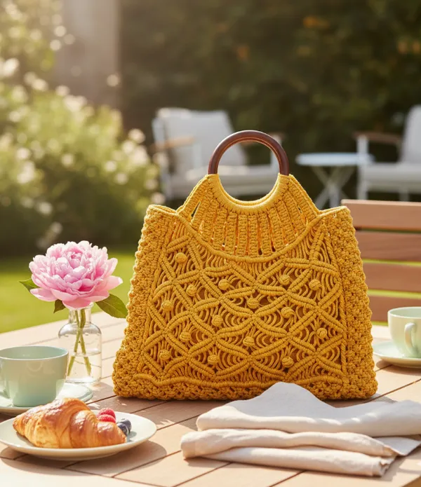 Yellow_Woolen_Handmade_Premium_Quality_Clutch_Bag