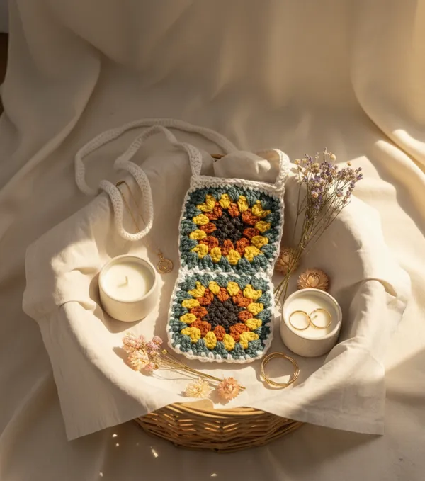 White_Woolen_Handmade_Premium_Quality_Crochet_Sling_Bag
