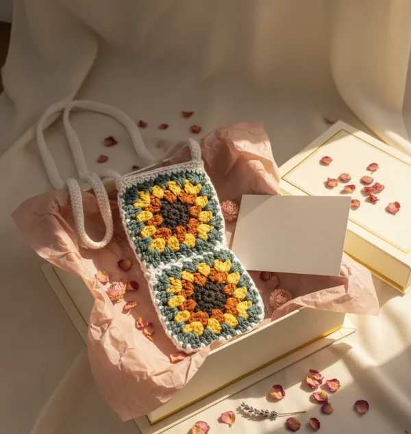 White_Woolen_Handmade_Premium_Quality_Crochet_Sling_Bag