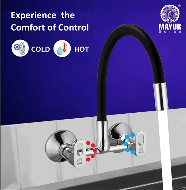 MAYUR_ÖCICH_Brass_Kitchen_Sink_Mixer_Tap_|_Flexible_360_Silicone_Swivel_Spout_|_Hot_&_Cold_Dual_Handle_Faucet_For_Kitchen_|_Chrome_Finish_|_10-Year_Warranty