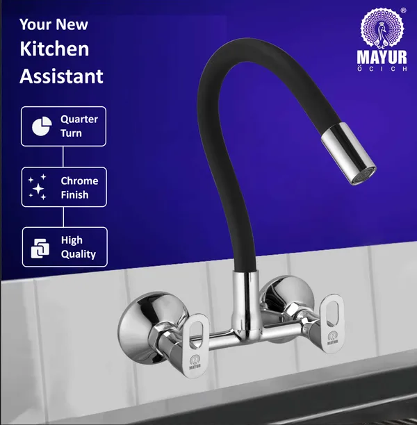 MAYUR_ÖCICH_Brass_Kitchen_Sink_Mixer_Tap_|_Flexible_360_Silicone_Swivel_Spout_|_Hot_&_Cold_Dual_Handle_Faucet_For_Kitchen_|_Chrome_Finish_|_10-Year_Warranty