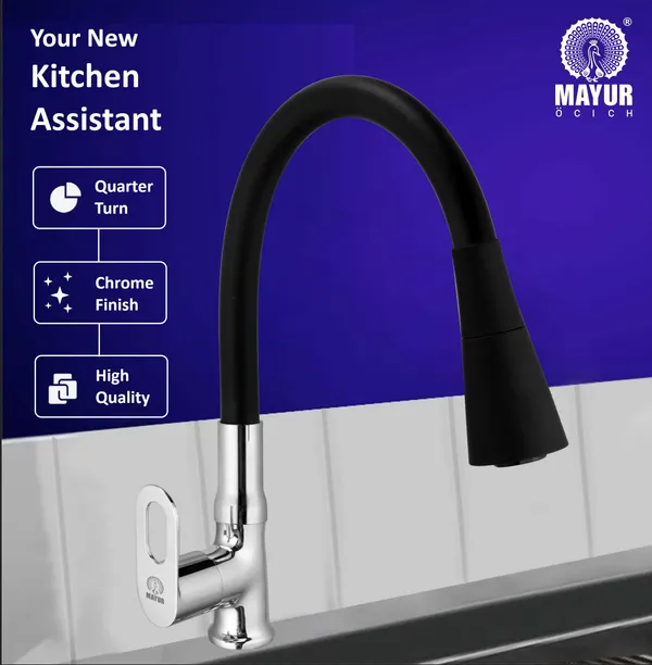 MAYUR_ÖCICH_Brass_Swan_Neck_Kitchen_Sink_Tap_With_Flexible_Dual_Flow_Spout_|_360_Swivel_|_Cold_Water_Faucet_With_Silicone_Spout_|_Chrome_Finish_|_Premium_Brass_Build_|_10-Year_Warranty_(MILANO)