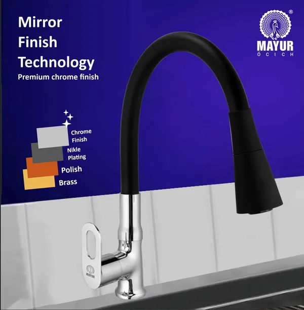 MAYUR_ÖCICH_Brass_Swan_Neck_Kitchen_Sink_Tap_With_Flexible_Dual_Flow_Spout_|_360_Swivel_|_Cold_Water_Faucet_With_Silicone_Spout_|_Chrome_Finish_|_Premium_Brass_Build_|_10-Year_Warranty_(MILANO)