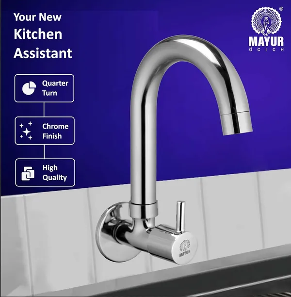 Silver_Brass_Kitchen_Sink_Tap_Faucet_With_360_Swivel_Spout_|_Premium_Chrome_Finish_|_Cold_Water_Foam_Flow_Aerator_|_Easy_Install_|_10-Year_Warranty_(Flare-5501)