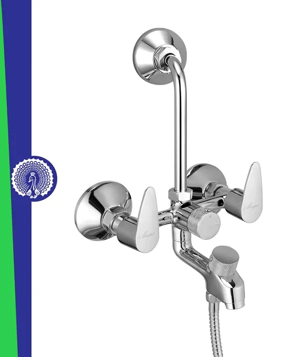 MAYUR_ÖCICH_Brass_3-In-1_Wall_Mixer_Tap_For_Bathroom_With_Overhead_&_Hand_Shower_Arrangement_|_Chrome_Finish_|_Hot_&_Cold_Water_Mixer_|_10-Year_Warranty