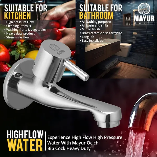 Silver_Brass_Long_Body_Taps_For_Bathroom_And_Kitchen_Sink_|_Bathroom_Bib_Cock_Tap_With_Wall_Flange,_Chrome_Finished_(Iu-5M7J-Vkl7)