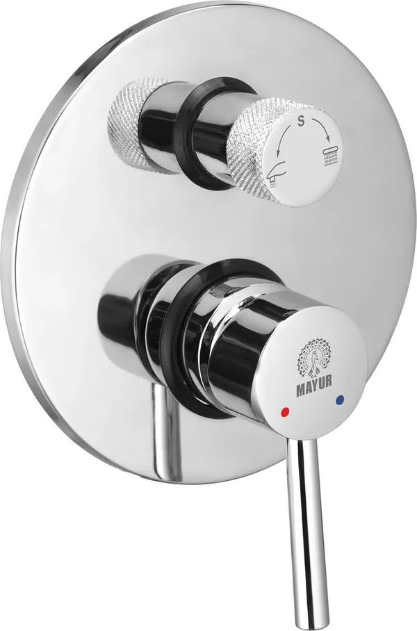 MAYUR_ÖCICH_Brass_Single_Lever_4_Way_/_2_Inlet_High_Flow_Diverter_Full_Set_For_Bathroom_(Flare)