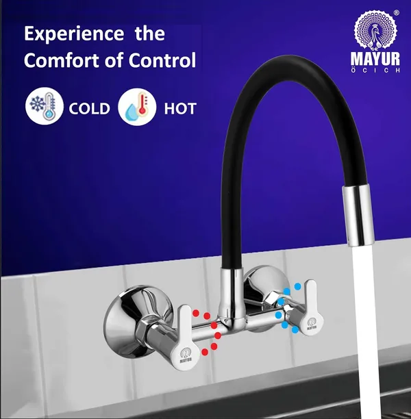 Silver_Brass_Kitchen_Sink_Mixer_Tap_|_Flexible_360_Silicone_Swivel_Spout_|_Hot_&_Cold_Dual_Handle_Faucet_For_Kitchen_|_Chrome_Finish_With_10-Year_Warranty_(FUSION-2704Sf).