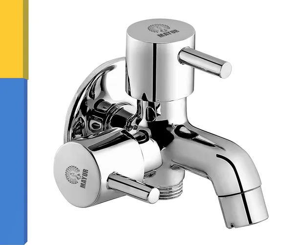 MAYUR_ÖCICH_Brass_2_In_1_Bib_Tap_For_Bathroom_With_Wall_Flange_10_Years_Warranty_+