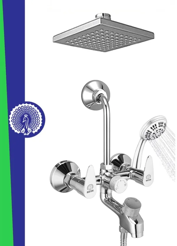 Silver_Brass_3-In-1_Wall_Mixer_Tap_For_Bathroom_With_6_Inch_Overhead_And_Hand_Shower_Set_(Trendy-1710-Rain-Gflow)