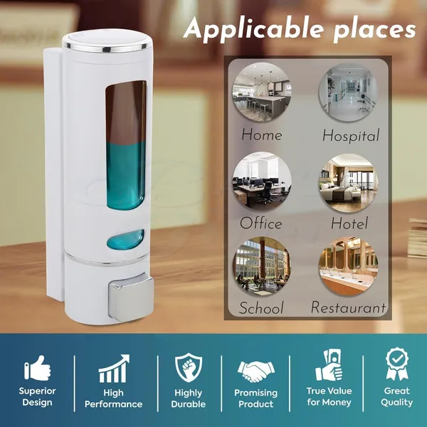MAYUR_ÖCICH_400_Ml_Cylindrical_Abs_White_Wall_Mounted_Shampoo_Sanitizer_Lotion_Hand_Dish_Wash_Gel_Liquid_Soap_Dispenser_For_Bathroom_Kitchen_(1)