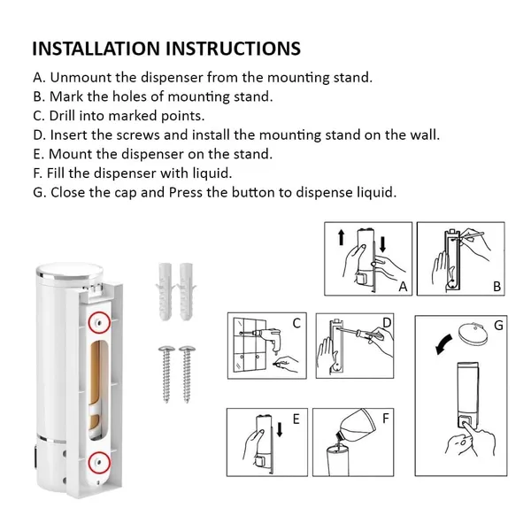MAYUR_ÖCICH_400_Ml_Cylindrical_Abs_White_Wall_Mounted_Shampoo_Sanitizer_Lotion_Hand_Dish_Wash_Gel_Liquid_Soap_Dispenser_For_Bathroom_Kitchen_(1)