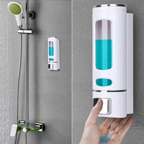 MAYUR_ÖCICH_400_Ml_Cylindrical_Abs_White_Wall_Mounted_Shampoo_Sanitizer_Lotion_Hand_Dish_Wash_Gel_Liquid_Soap_Dispenser_For_Bathroom_Kitchen_(1)