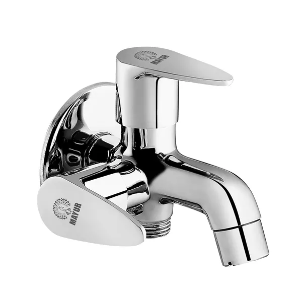 MAYUR_ÖCICH_Brass_2_In_1_Bib_Tap_For_Bathroom_With_Wall_Flange_10_Years_Warranty_+